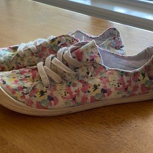 Madden Girl floral slip on sneakers
